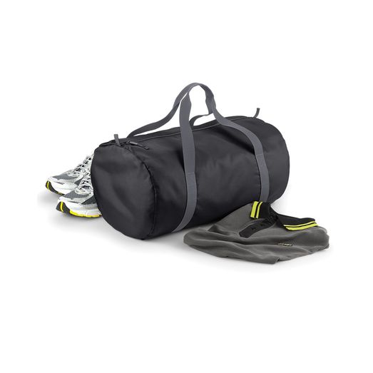 Bagbase Packaway Barrel Bag Black