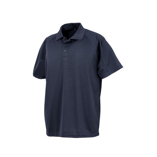 Spiro Impact Performance Air Cool Polo Navy Blue