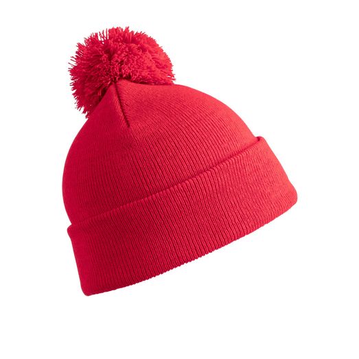 Result Winter Essentials Pom Pom Beanie Red