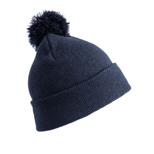 Result Winter Essentials Pom Pom Beanie Navy Blue