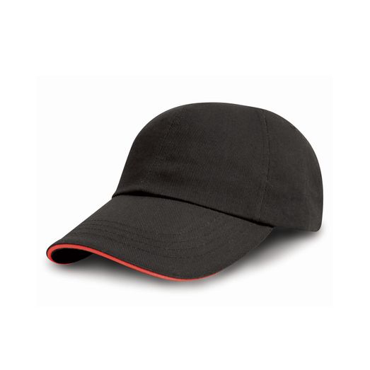 Result Headwear Printers/Embroiderers Cap Black/Red