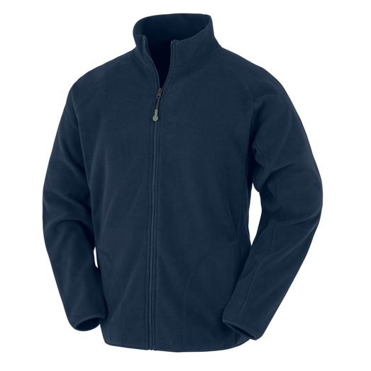 Result Genuine Recycled Recycled Microfleece Jacket Navy Blue