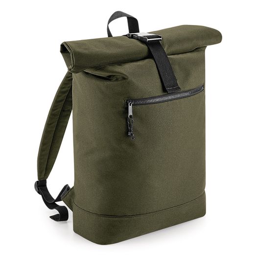 Bagbase Recycled Roll-Top Backpack Military Green