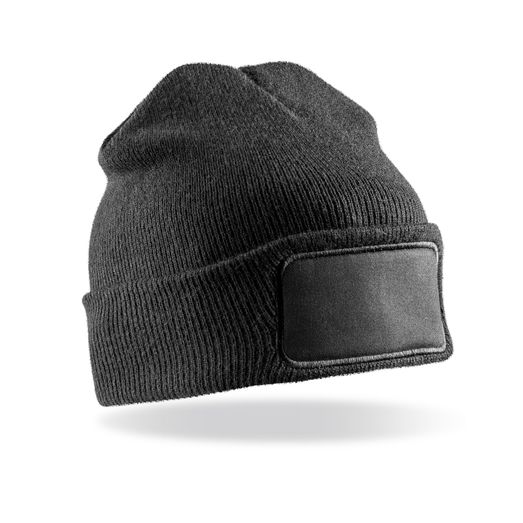 Result Genuine Recycled Recycled Thinsulate Printers Beanie Black