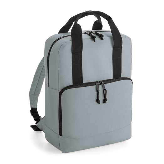 Bagbase Recycled Twin Handle Cooler Backpack Pure Grey