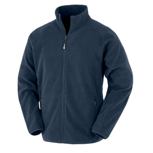 Result Genuine Recycled Recycled Unisex Fleece Polarthermic Jacket Navy Blue