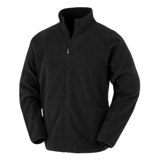 Result Genuine Recycled Recycled Unisex Fleece Polarthermic Jacket Black
