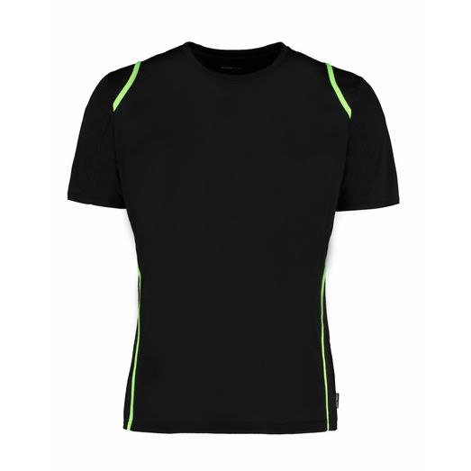 Gamegear Regular Fit Cooltex® Contrast Tee Black/Flourescent Lime