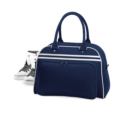 Bagbase Retro Bowling Bag French Navy/White