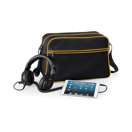 Bagbase Retro Shoulder Bag Black/Gold