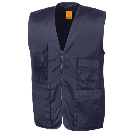 WORK-GUARD by Result Safari Waistcoat Midnight Navy