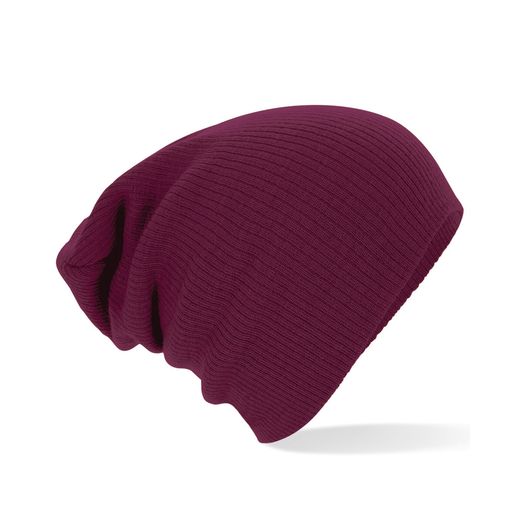Beechfield  Slouch Beanie Burgundy