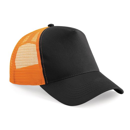 Beechfield  Snapback Trucker Black/Orange