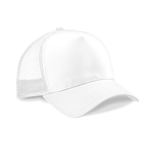 Beechfield  Snapback Trucker White/White