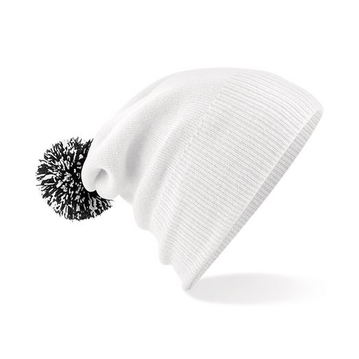 Beechfield  Snowstar® Beanie White/Black