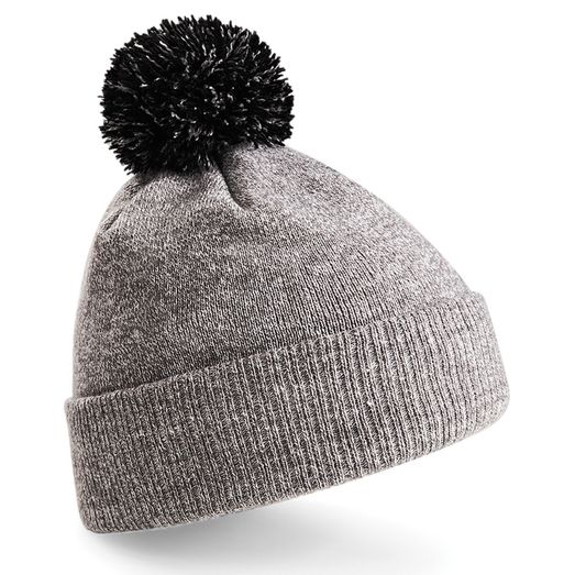 Beechfield  Snowstar® Beanie Heather Grey/Black