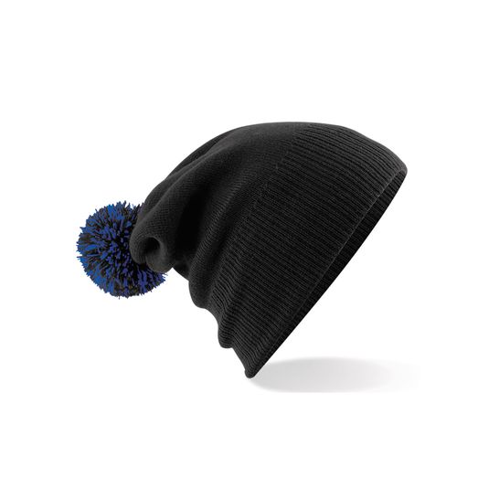 Beechfield  Snowstar® Beanie Black/bright Royal