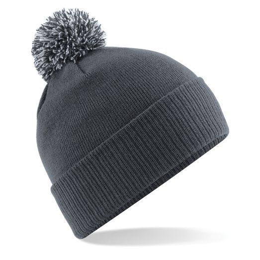Beechfield  Snowstar® Beanie Graphite Grey/Light Grey