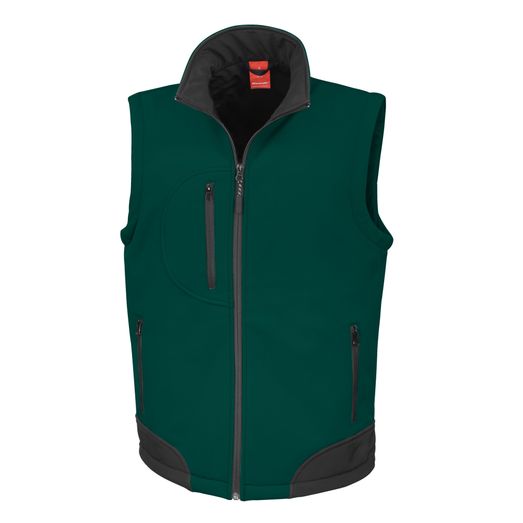 Result Softshell Bodywarmer Bottle Green/Black