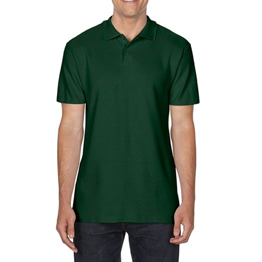 Gildan Softstyle® Adult Double Pique Polo Forest Green