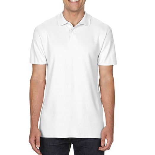 Gildan Softstyle® Adult Double Pique Polo White