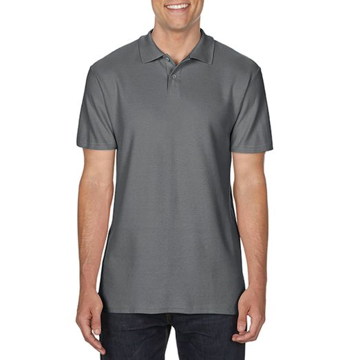 Gildan Softstyle® Adult Double Pique Polo Charcoal