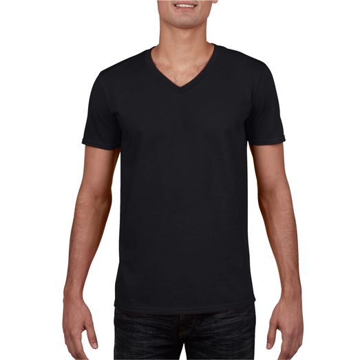 Gildan Softstyle® Adult V-Neck T-Shirt Black