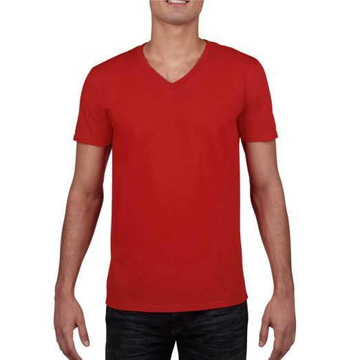 Gildan Softstyle® Adult V-Neck T-Shirt Red