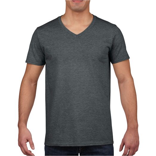 Gildan Softstyle® Adult V-Neck T-Shirt Dark Heather