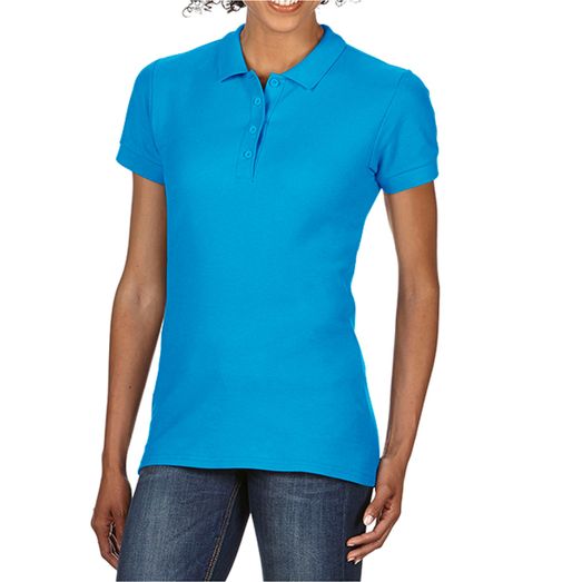 Gildan Softstyle® Ladies' Double Pique Polo Sapphire