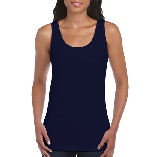 Gildan Softstyle® Ladies' Tank Top Navy Blue