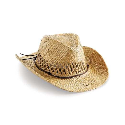 Beechfield  Straw Cowboy Hat Natural