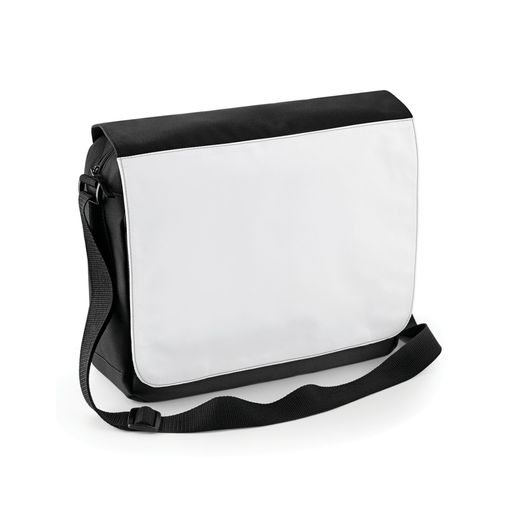 Bagbase Sublimation Messenger Bag Black
