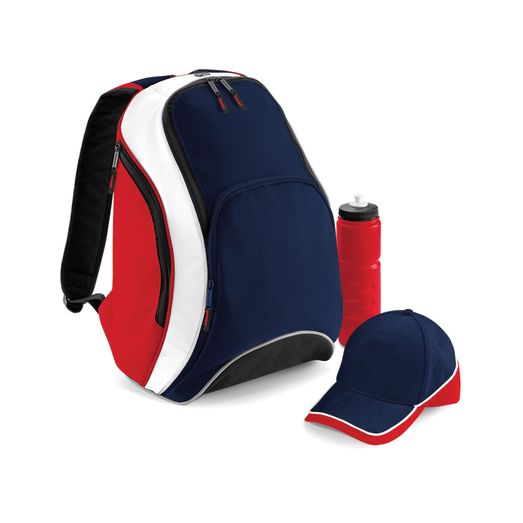 Bagbase Teamwear Backpack F Navy/Classic Red/White