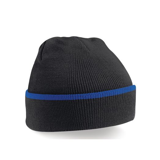 Beechfield  Teamwear Beanie Black/bright Royal