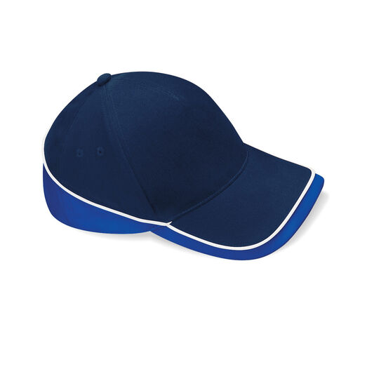 Beechfield  Teamwear Competition Cap French Navy/Bright Royal/White