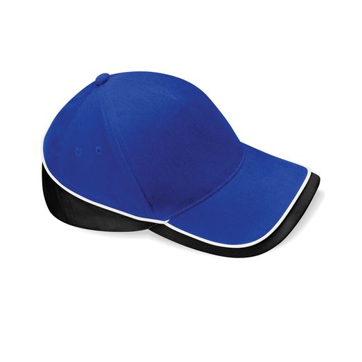 Beechfield  Teamwear Competition Cap Bright Royal/Black/White