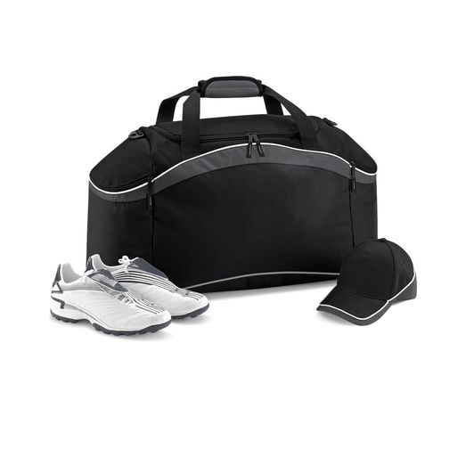 Bagbase Teamwear Holdall Black/Graphite Grey/White