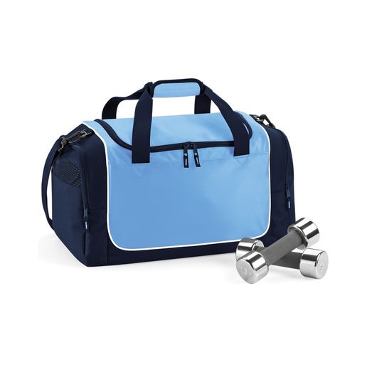 Quadra Teamwear Locker Bag Sky/French Navy/White
