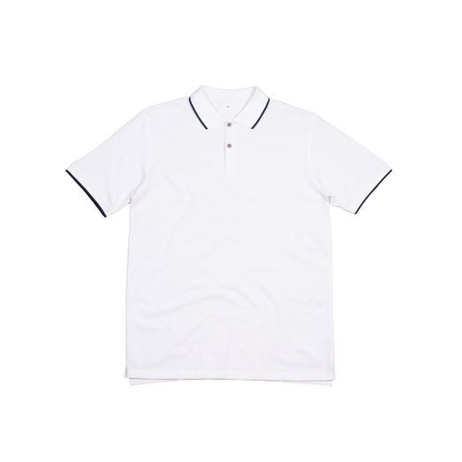 Mantis The Tipped Polo White/Navy