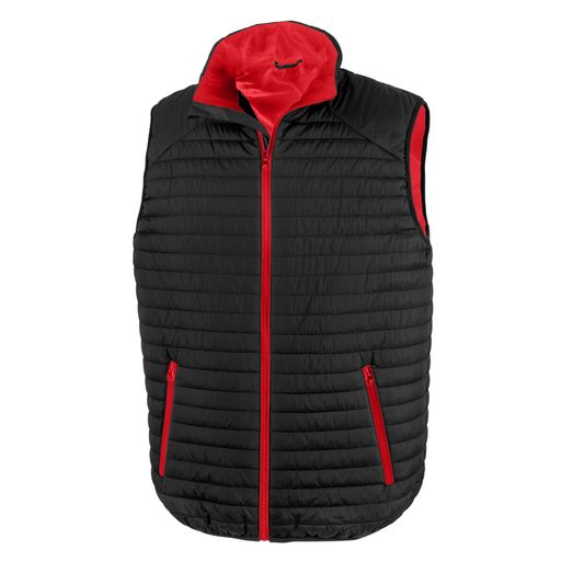 Result Genuine Recycled Thermoquilt Gilet Black/Red