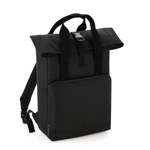 Bagbase Twin Handle Roll-Top Backpack Black