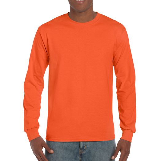 Gildan Ultra Cotton Adult Long Sleeve T-Shirt Orange