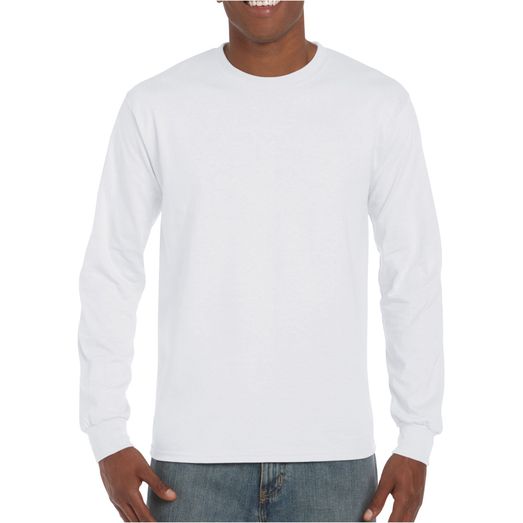 Gildan Ultra Cotton Adult Long Sleeve T-Shirt White