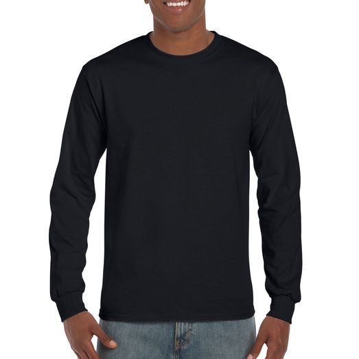 Gildan Ultra Cotton Adult Long Sleeve T-Shirt Black