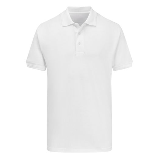 Ultimate Clothing Company Unisex 50/50 220gsm Pique Polo White