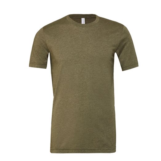 Bella Unisex Heather Jersey Short Sleeve Tee Heather Olive Green