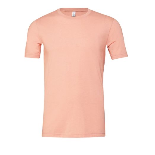 Bella Unisex Heather Jersey Short Sleeve Tee Heather Peach