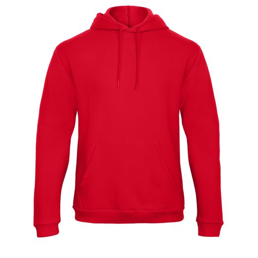 B&amp;C Unisex ID.203 50/50 Hooded Sweatshirt Red