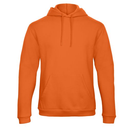 B&amp;C Unisex ID.203 50/50 Hooded Sweatshirt Pumpkin Orange